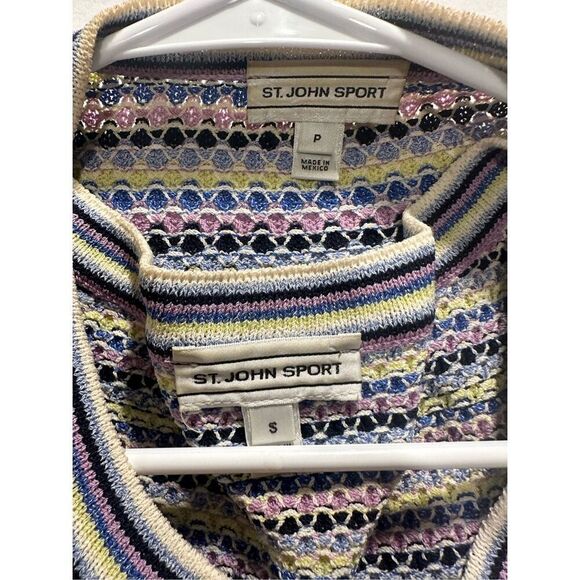 Gorgeous St. John Sport Wool Blend cardigan and tank top set, size Small - Picture 2 of 14